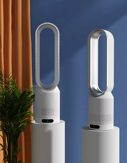 klimberlin® Breeze Pure – Bladeloser 3-in-1 Luftkühler, leise & stilvoll