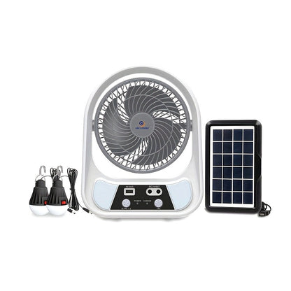 klimberlin® Breeze Solar-Ventilator – tragbar, wiederaufladbar & mit LED-Nachtlicht