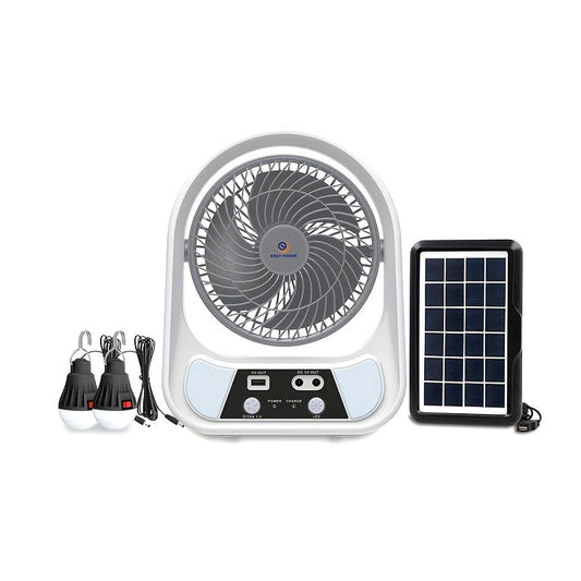 klimberlin Breeze Solar-Ventilator – tragbar, wiederaufladbar & mit LED-Nachtlicht