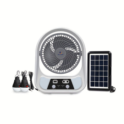 klimberlin® Breeze Solar-Ventilator – tragbar, wiederaufladbar & mit LED-Nachtlicht
